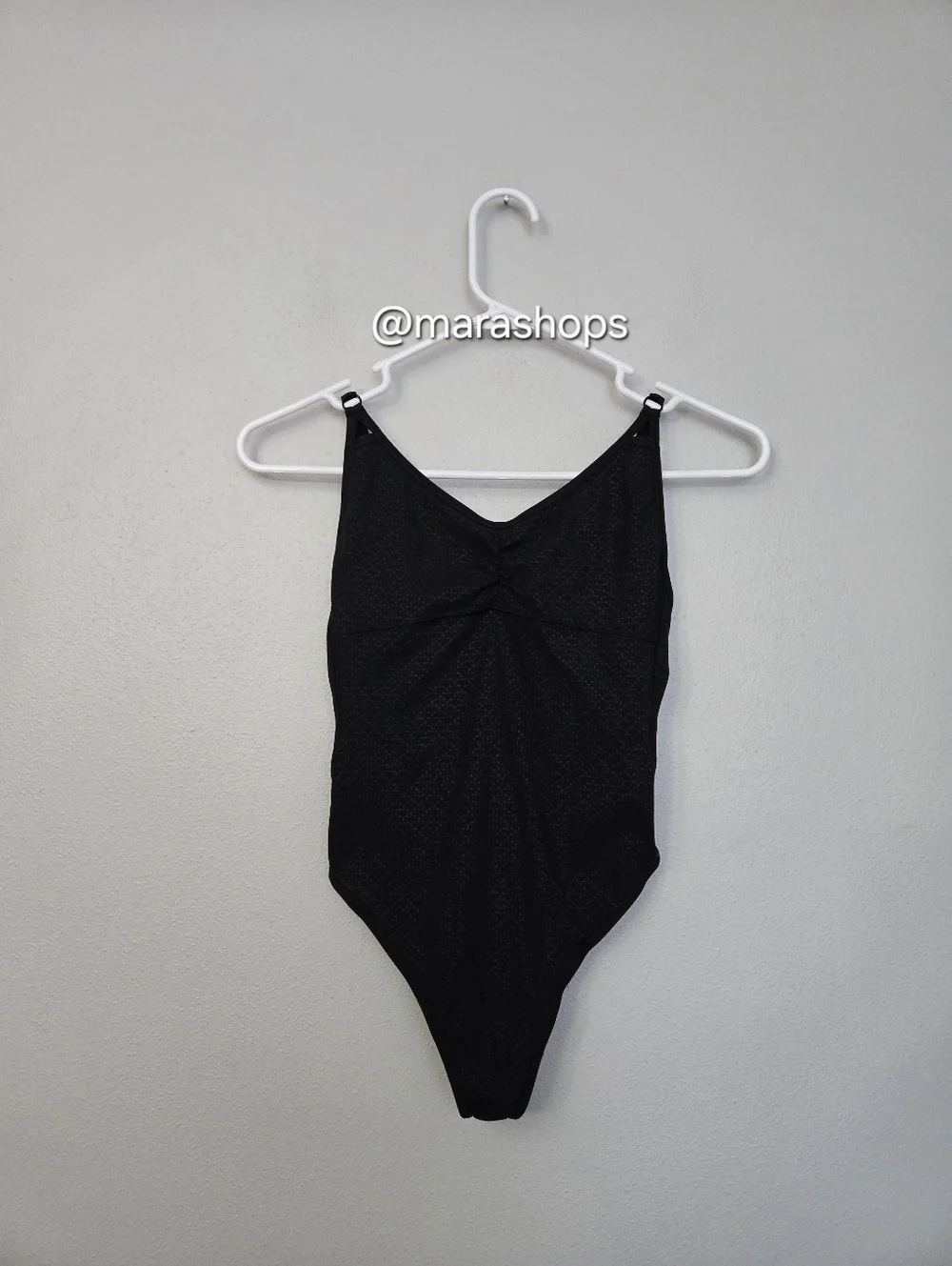 Lululemon The Easy Bodysuit Monochromic Black Emboss